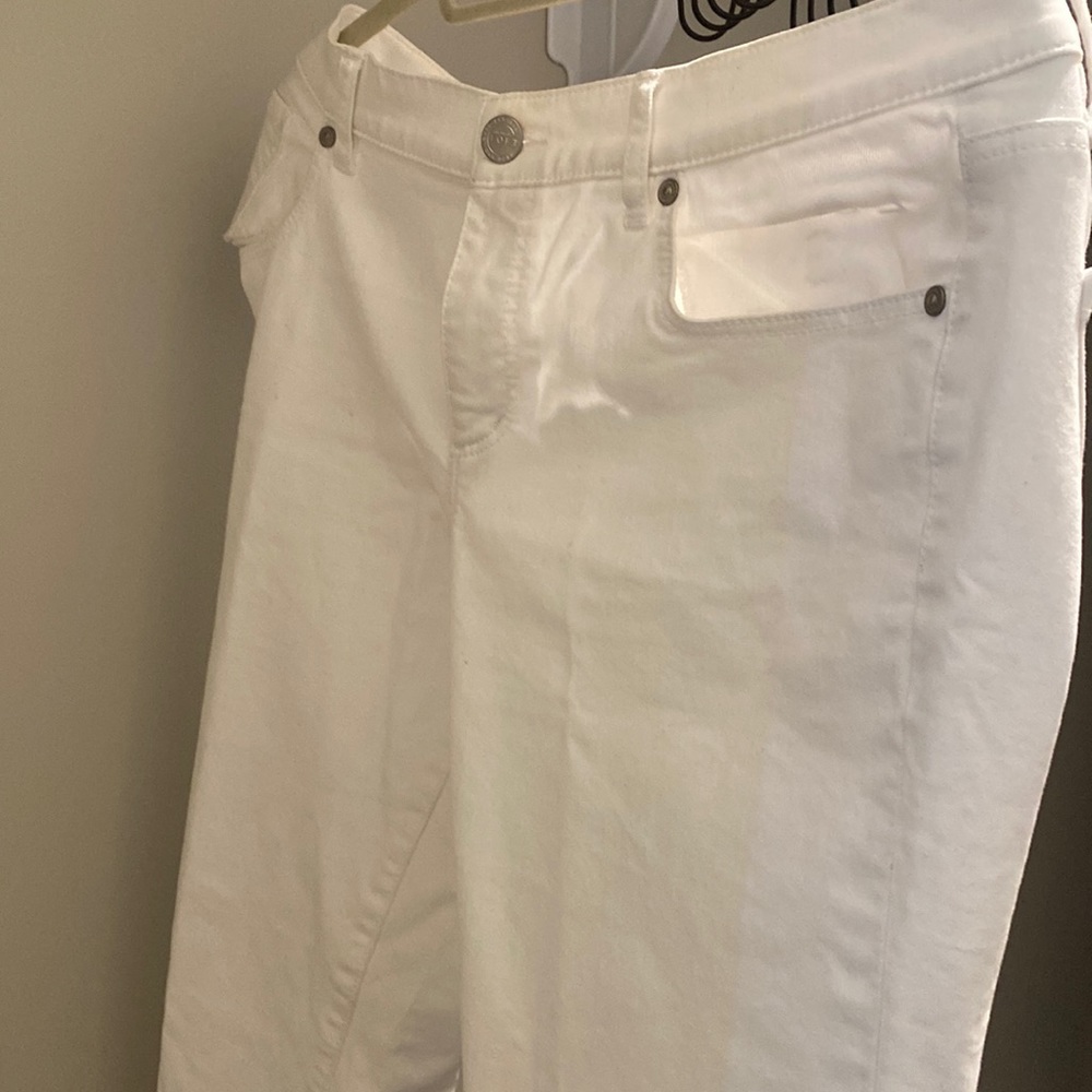 Loft, straight leg pants, white size 6